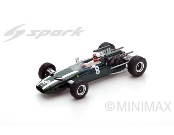 Spark Model S5290 COOPER T81 CHRIS AMON 1966 N.8 7th FRENCH GP 1:43 Modellino