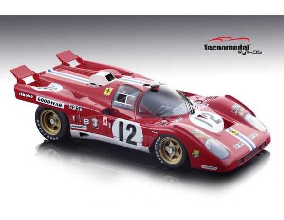 Tecnomodel TMD1855B FERRARI 512M N.A.R.T. N.12 3rd LM 1971 S.POSEY-T.ADAMOWICZ 1:18 Modellino