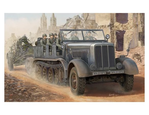 Trumpeter TP1583 SD KFZ 8 CAMION CINGOLATO 12t  KIT 1:35 Modellino