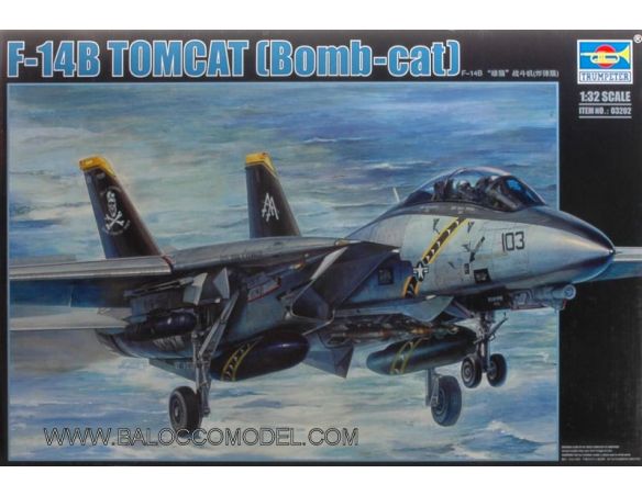 Trumpeter TP3202 AEREO F-14B TOMCAT KIT 1:32 Modellino