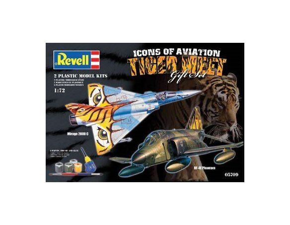 Revell 05709 TIGERMEET RF-4E PHANTOM &MIRAGE 2000C 1:72 KIT Modellino