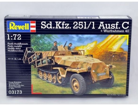 Revell 03173 SD.KFZ.251/1 AUSF C + WURFRAHMEN 40 1:72 KIT Modellino