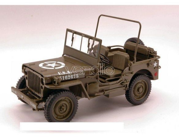 Welly WE4256 JEEP WILLYS 1/4 TON US ARMY TRUCK 1:18 Modellino