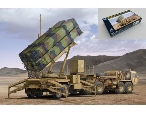 Trumpeter TP1037 PATRIOT SAM SYSTEM M983 HEMITT & M901 LAUNCHING STATION KIT 1:35 Modellino