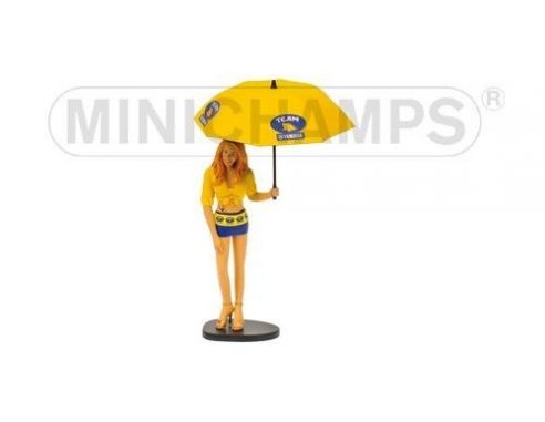 Minichamps PM312060001 OMBRELLINA YAMAHA GRID GIRL V.ROSSI 2006 1:12 Modellino
