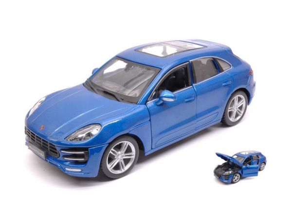 Bburago BU21077BL PORSCHE MACAN 2013 BLUE 1:24 Modellino