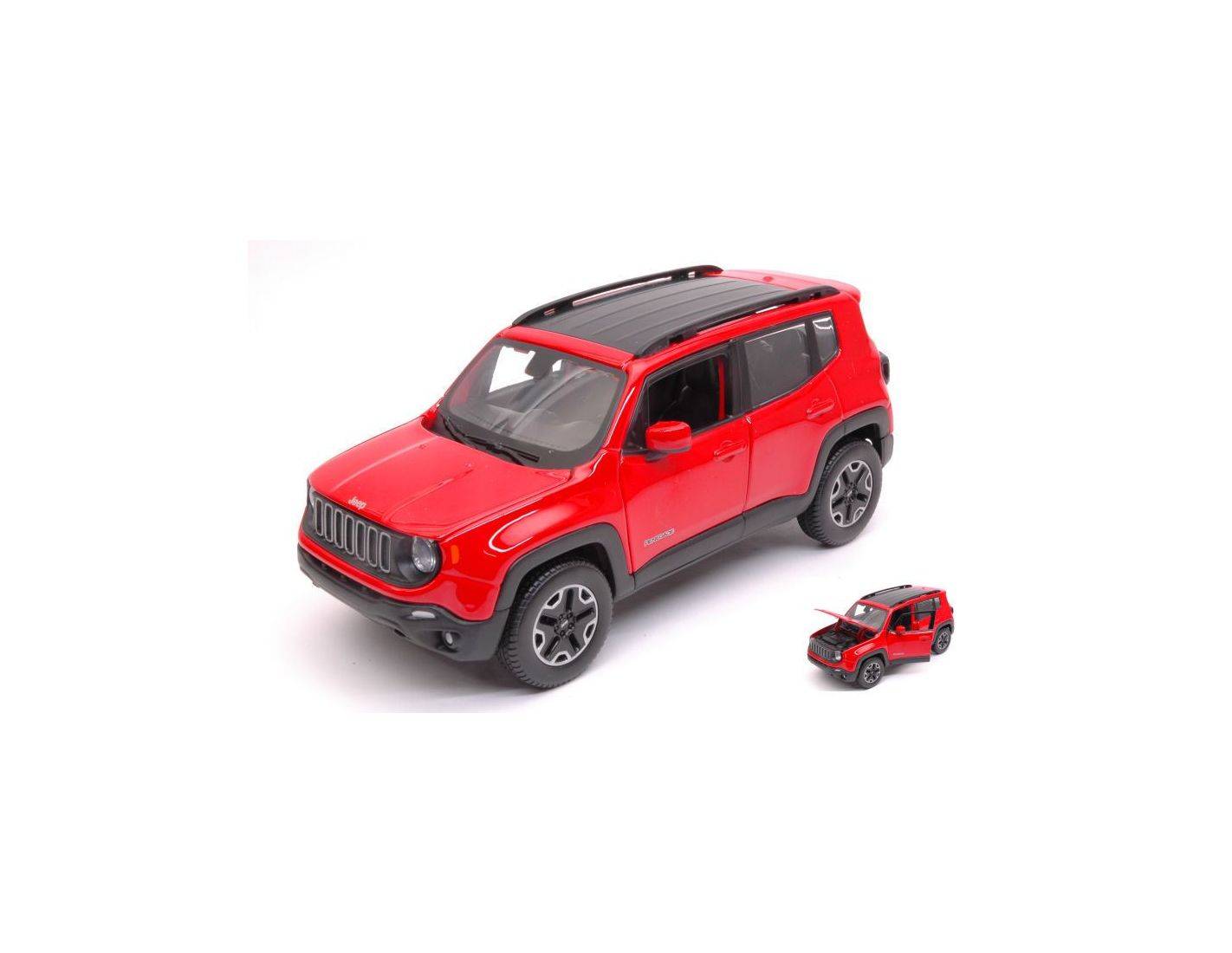 Modellino Jeep Renegade Polizia Di Stato 1:24 Maisto - Version Police Italienne, Métal Die-cast