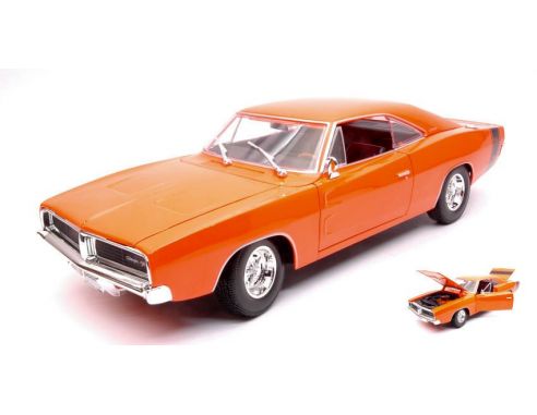 Maisto MI31387OR DODGE CHARGER R/T 1969 ORANGE 1:18 Modellino