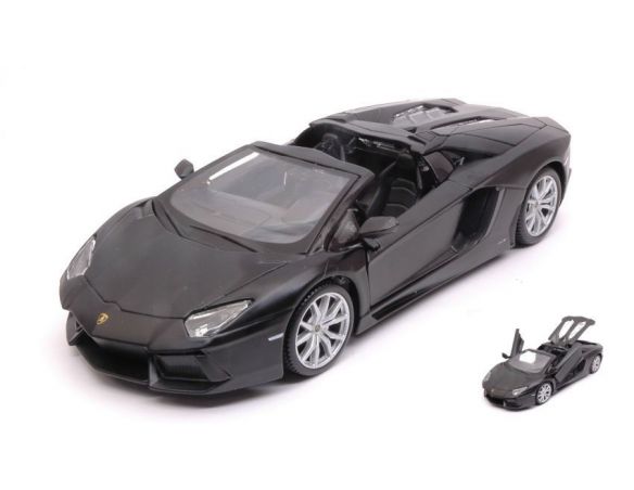 Maisto MI71900A LAMBORGHINI AVENTADOR LP700-4 ROADSTER MATT BLACK 1:24 Modellino