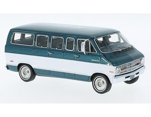Neo Scale Models NEO46942 DODGE SPORTSMAN 1973 MET.GREEN/WHITE 1:43 Modellino