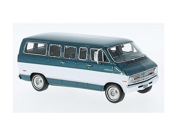 Neo Scale Models NEO46942 DODGE SPORTSMAN 1973 MET.GREEN/WHITE 1:43 Modellino