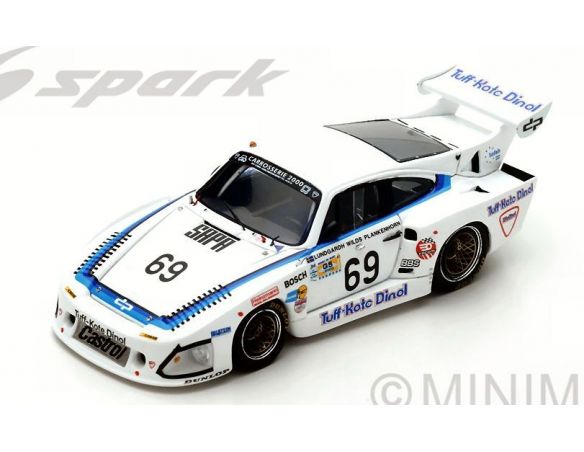 Spark Model S4426 PORSCHE 935 L1 N.69 DNF LM 1981 J.LUNDGARDH-M.WILDS-A.PLANKENHORN 1:43 Modellino