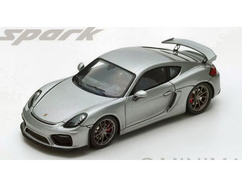 Spark Model S4941 PORSCHE CAYMAN GT4 2016 SILVER 1:43 Modellino