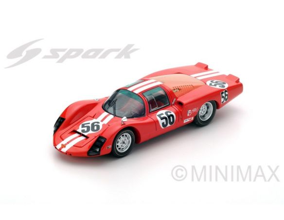 Spark Model S5422 PORSCHE 906 LH N.56 ACCIDENT 24H DAYTONA 1967 W.HABEGGER-C.VOGELE 1:43 Modellino
