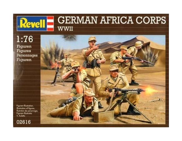Revell 02616 GERMAN AFRICA CORPS WWI1:76 Kit Modellino
