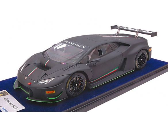 Looksmart LS1805G LAMBORGHINI HURACAN GT3 MATT BLACK 1:18 Modellino