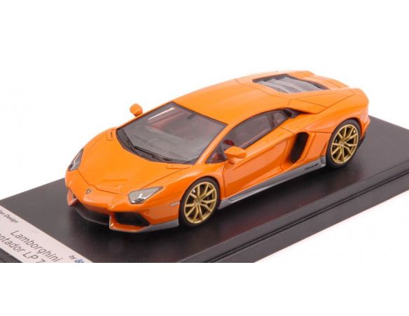 Looksmart LS384MHE LAMBORGHINI AVENTADOR MIURA ORANGE  MIURA/SILVER 1:43 Modellino