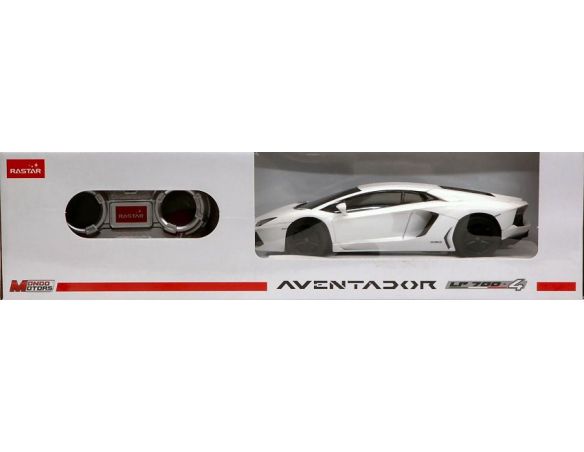 Mondo Motors MM63131W LAMBORGHINI AVENTADOR WHITE RADIOCOMANDO 1:24 Modellino