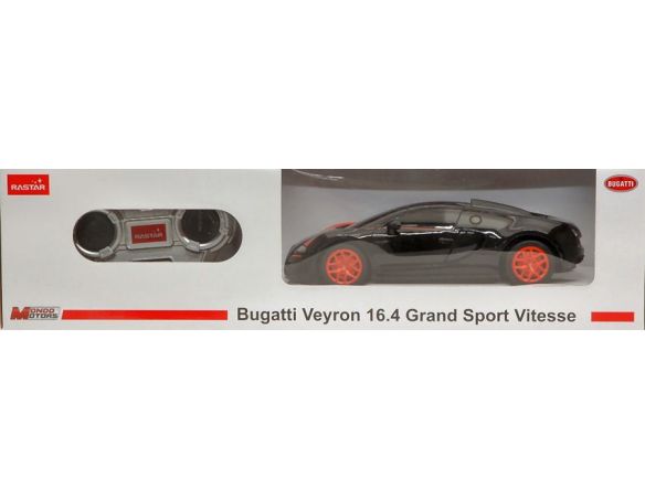 Mondo Motors MM63261BK BUGATTI GRAN SPORT BLACK RADIOCOMANDO 1:24 Modellino