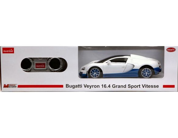Mondo Motors MM63261W BUGATTI GRAN SPORT WHITE RADIOCOMANDO 1:24 Modellino