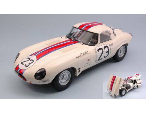 Paragon Models PAR98361 JAGUAR E-TYPE N.23 7th (1st CLASS) 12 H SEBRING 1963 LESLIE-MORRILL 1:18 Modellino