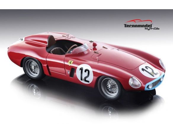 Tecnomodel TMD1846B FERRARI 750 MONZA N.12  DNF LM 1955 HELDE (P-L.DREYFUS)-J.LUCAS 1:18 Modellino