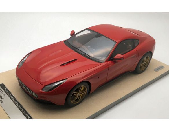Tecnomodel TMD1818E TOURING SUPERLEGGERA ON FERRARI F12 2016 RED AND GOLD WHEELS LIM.60 1:18 Modellino