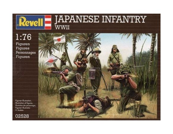 Revell 02528 JAPANESE INFANTRY WWII 1:76 Modellino