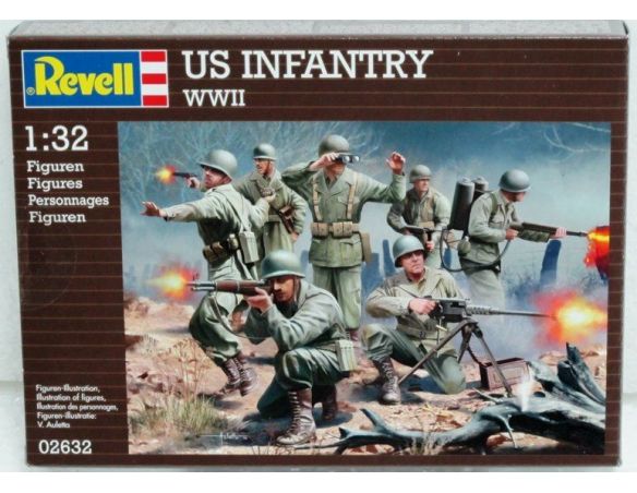 Revell 02632 US INFANTRY WWII 1:32 Kit militari Modellino