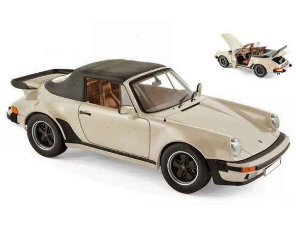Norev NV187661 PORSCHE 911 TURBO CABRIOLET 1987 IVORY 1:18 Modellino