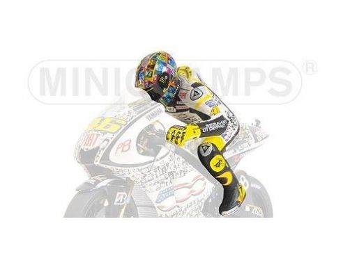 Minichamps PM312100146 FIGURA V.ROSSI 2010 LAGUNA SECA WITH STAND 1:12 Modellino