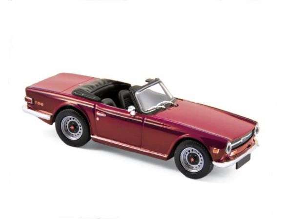 Norev NV350092 TRIUMPH TR6 1970 DAMSON RED 1:43 Modellino