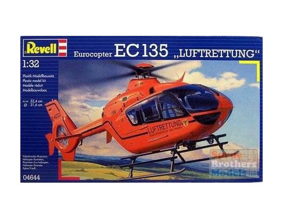 Revell 04644 EC135 LUFTRETTUNG 1:32 Modellino