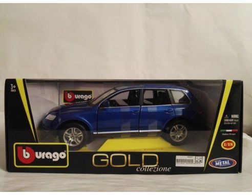 Bburago 12002 VW TOUAREG V10 TDI BLU 1:18 Modellino
