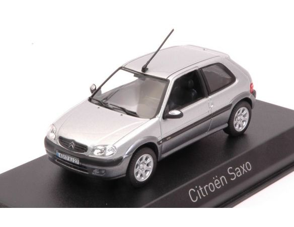 Norev NV155157 CITROEN SAXO VTS 2001 SILVER E DARK GREY 1:43 Modellino