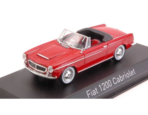 Norev NV770221 FIAT 1200 CABRIOLET 1959 RED 1:43 Modellino