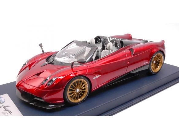 Looksmart LS18013B PAGANI HUAYRA ROADSTER ROSSO DUBAI PEARL C/VETRINA 1:18 Modellino