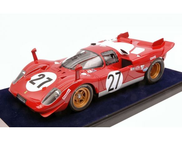 Looksmart LS1808B FERRARI 512 S N.27 ACCIDENT 24 H DAYTONA 1970 J.ICKX-P.SCHETTY 1:18 Modellino