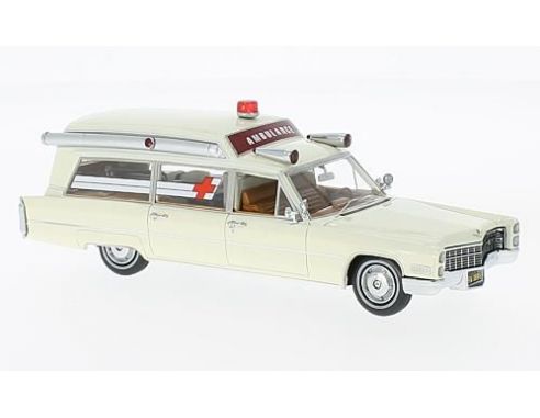 Neo Scale Models NEO43895 CADILLAC S&S AMBULANCE WHITE 1:43 Modellino