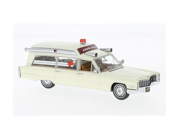 Neo Scale Models NEO43895 CADILLAC S&S AMBULANCE WHITE 1:43 Modellino