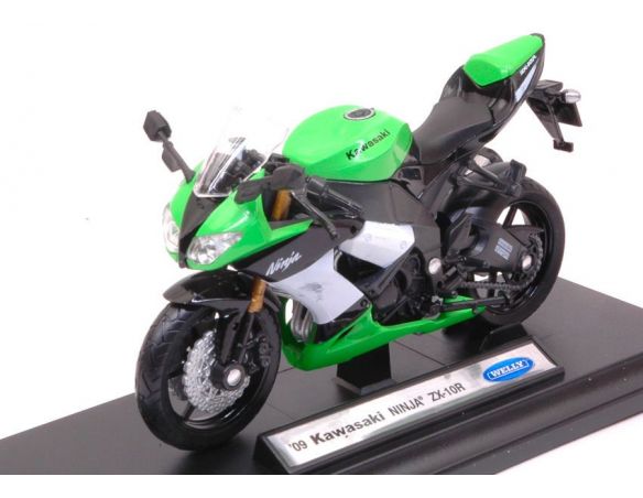 Welly WE38511G KAWASAKI NINJA ZX-10R 1:18 Modellino