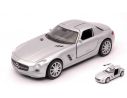 Welly WE38513C MERCEDES SLS AMG SILVER cm 11 Modellino