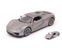 Welly WE38513G PORSCHE 918 SPYDER SILVERGUN cm 11 Modellino