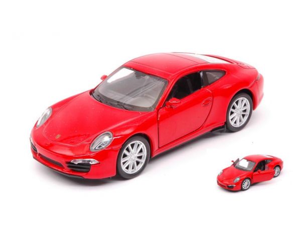 Welly WE38513M PORSCHE 911 (991) CARRERA S RED cm 11 Modellino