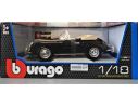 Bburago 12025 PORSCHE 356 B CABRIO 1961 NERA 1:18 Modellino