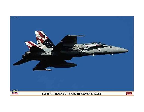 HASEGAWA 9920 F/A 18A++ HORNET VMFA 115 SILVER EAGLES 1:48 KIT Modellino