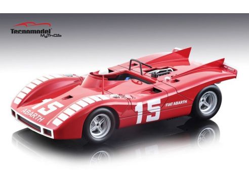Tecnomodel TMD1859A ABARTH 2000 SP N.15 41th NURBURGRING 1970 K. AHRENS JR. 1:18 Modellino