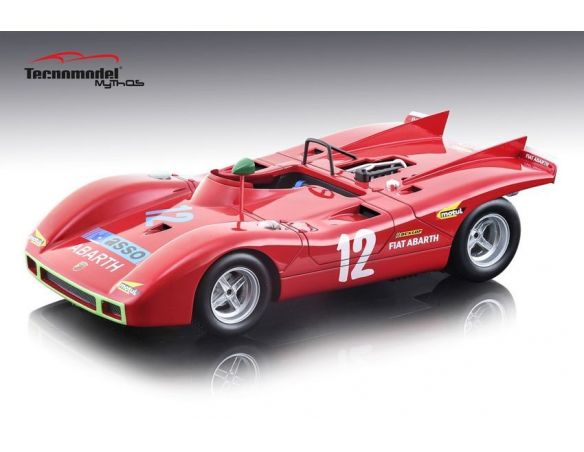 Tecnomodel TMD1859B ABARTH 2000 SP N.12  DNF TARGA FLORIO 1971 TARAMAZZO-OSTINI 1:18 Modellino