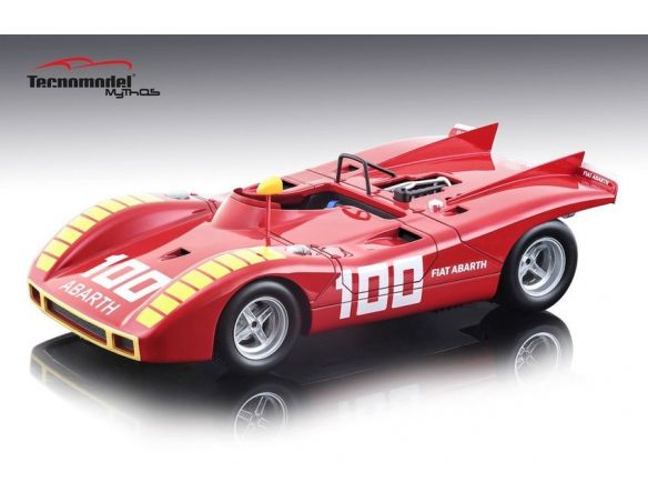 Tecnomodel TMD1859C ABARTH 2000 SP N.100 2nd ENNA GP 1970 A.MERZARIO 1:18 Modellino
