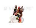 Minichamps PM312980146 FIGURA V.ROSSI + CHICKEN 1998 BARCELLONA GP 1:12 Modellino